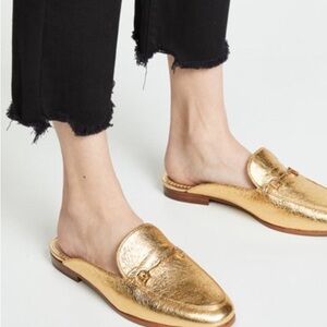Sam Edelman Metallic Gold Loafers